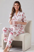 Bow Design 3 Pieces Pajama